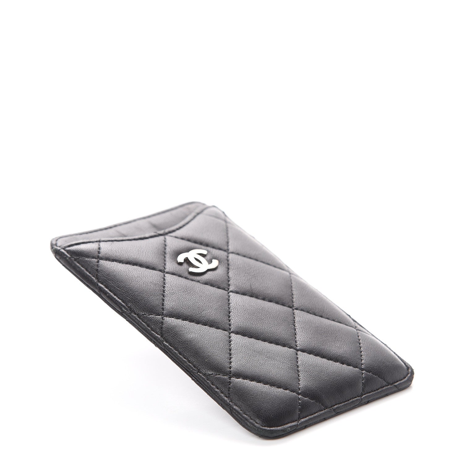 Chanel Lambskin Quilted iPhone Case Black 3 of 6