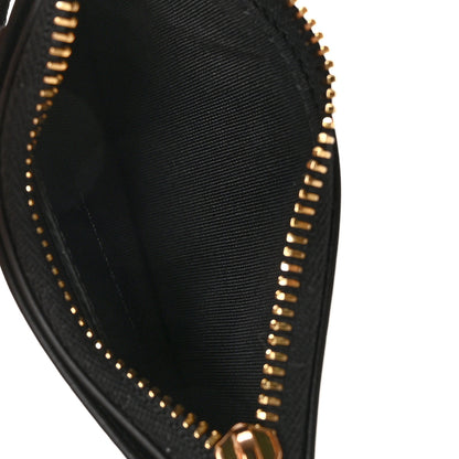 Versace Calfskin Logo Medusa Lanyard Wallet Black 5 of 6