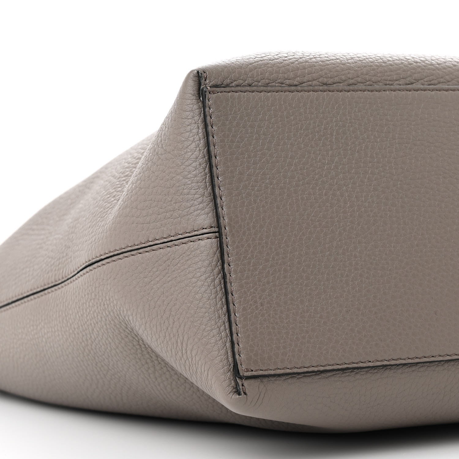 Valentino Garavani Grained Calfskin Small Rockstud Shoulder Tote Dove Gray 8 of 9