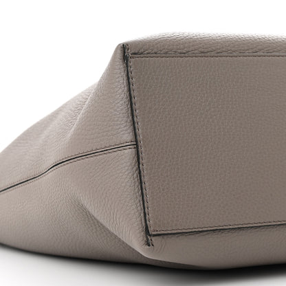 Valentino Garavani Grained Calfskin Small Rockstud Shoulder Tote Dove Gray 8 of 9