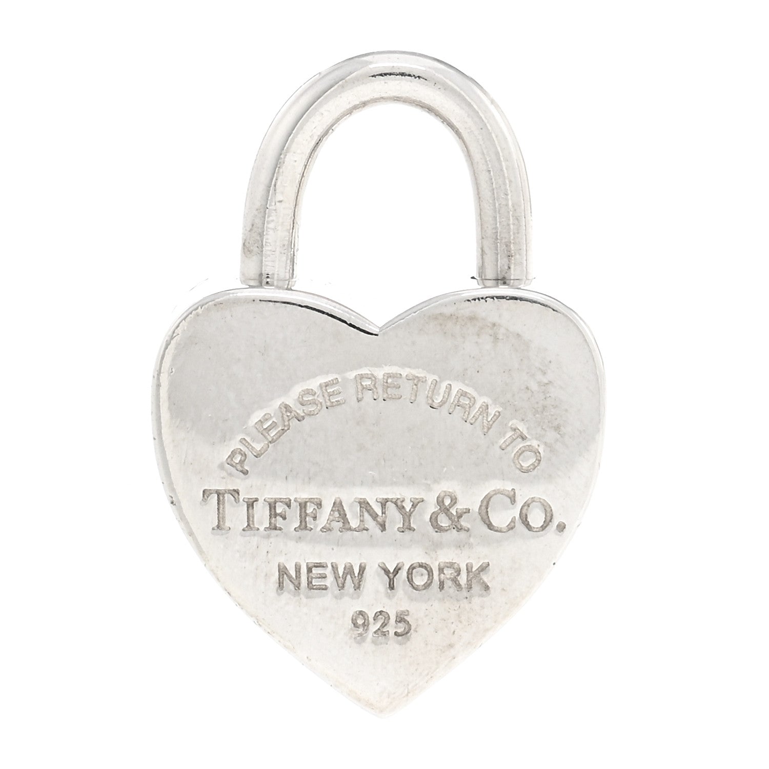 Tiffany Sterling Silver Return to Tiffany Heart Lock Pendant 1 of 3