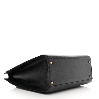 Chanel Grained Calfskin Shoulder Bag Black 4 of 15