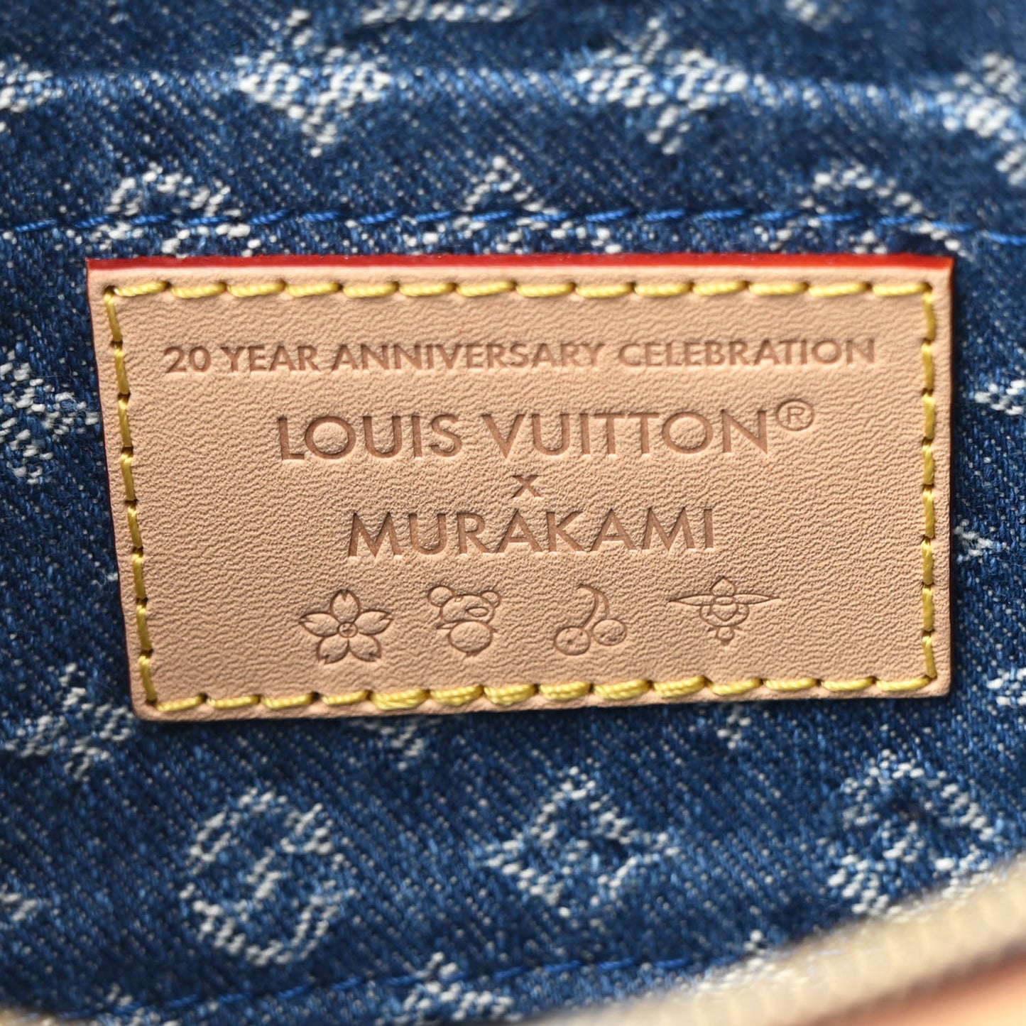 LV X TM Monogram Denim Cerises Pochette Accessories Blue