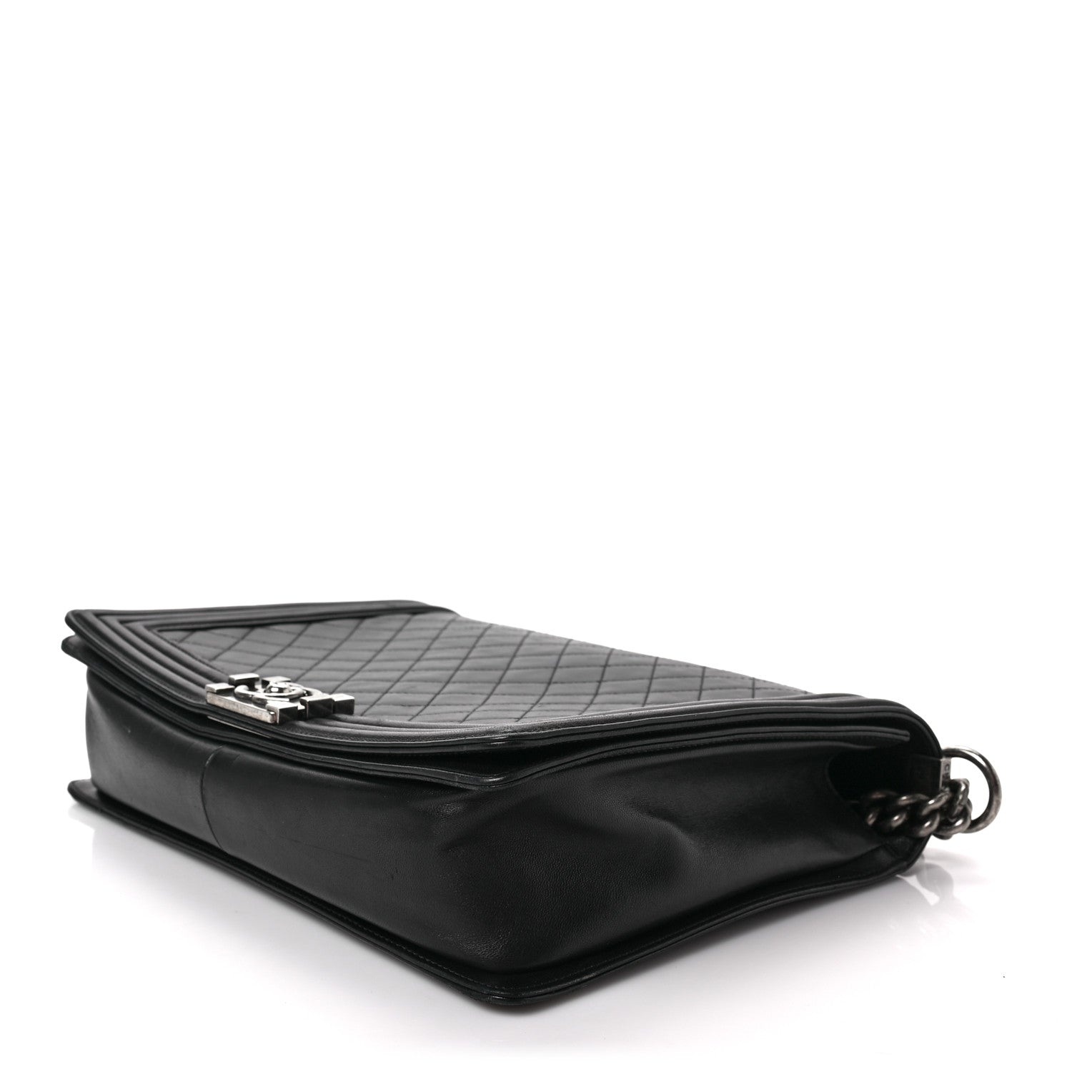 Chanel Lambskin Quilted Large Boy Flap Black 7 of 7