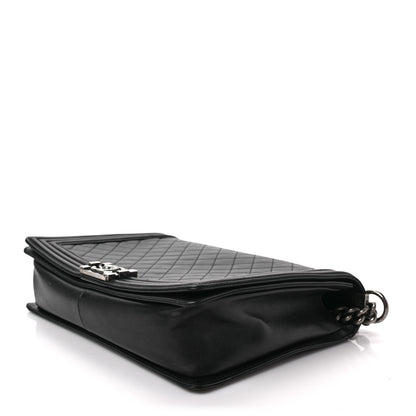 Chanel Lambskin Quilted Large Boy Flap Black 7 of 7