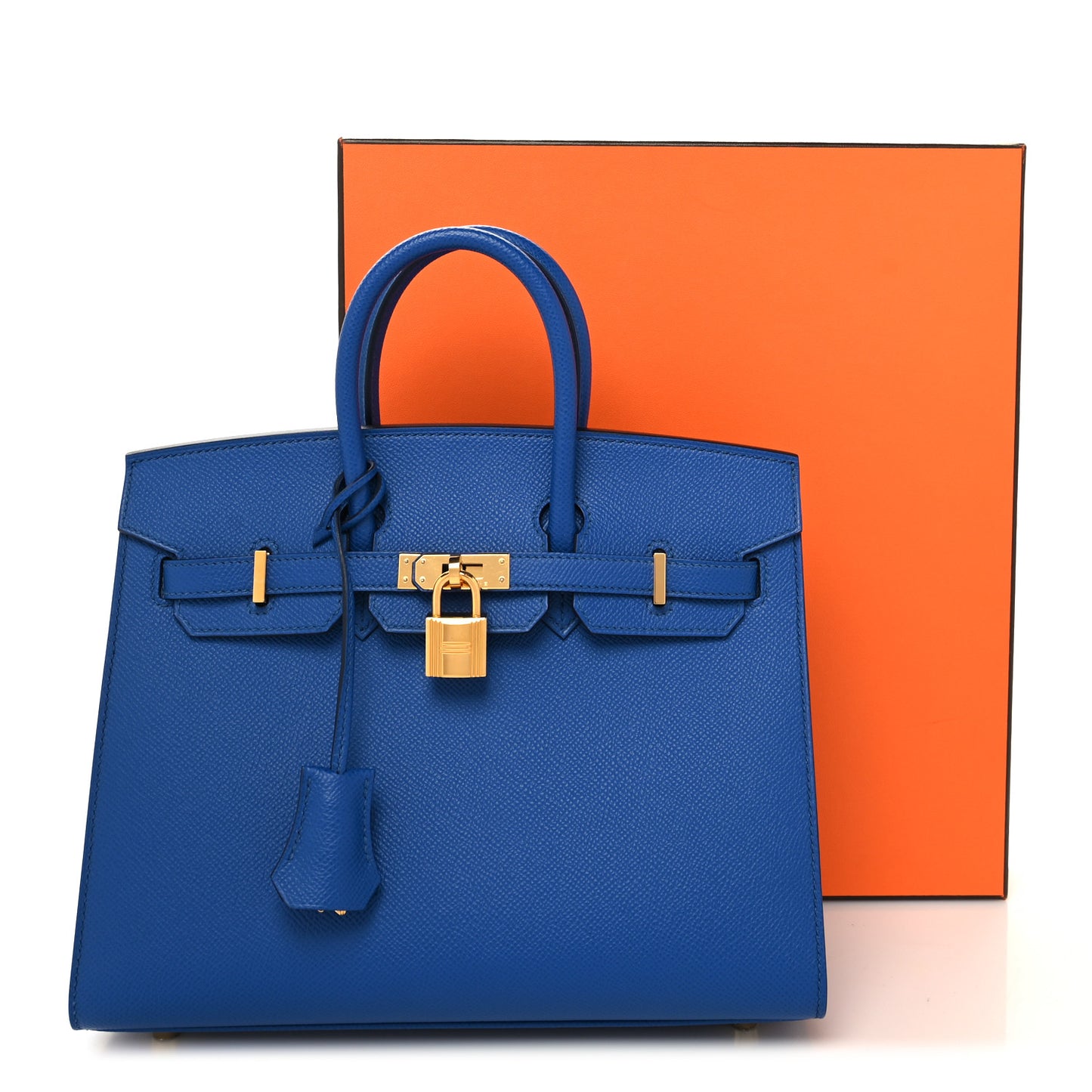 Epsom Birkin Sellier 25 Bleu France