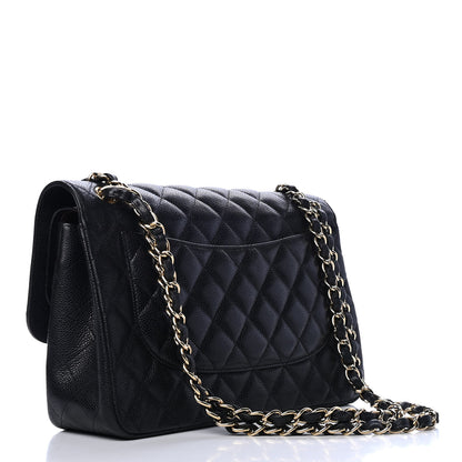 Chanel Caviar Quilted Jumbo Double Flap Black 2 of 4