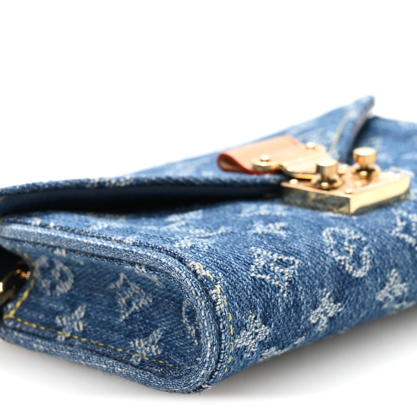 Denim Monogram Pouch Metis Belt Blue