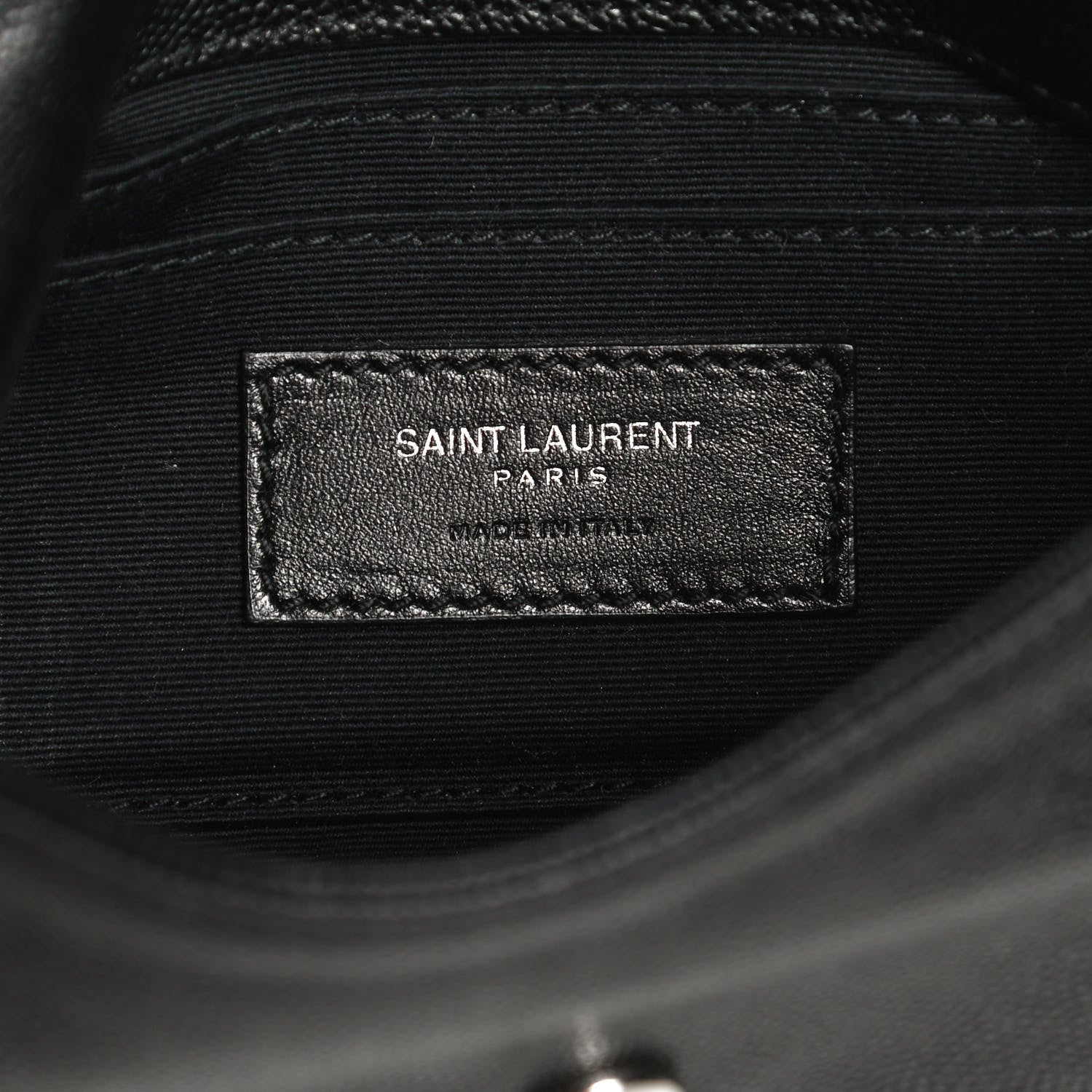Saint Laurent Grain De Poudre Monogram Toy West Hollywood Fold-Over Bag Black 6 of 13