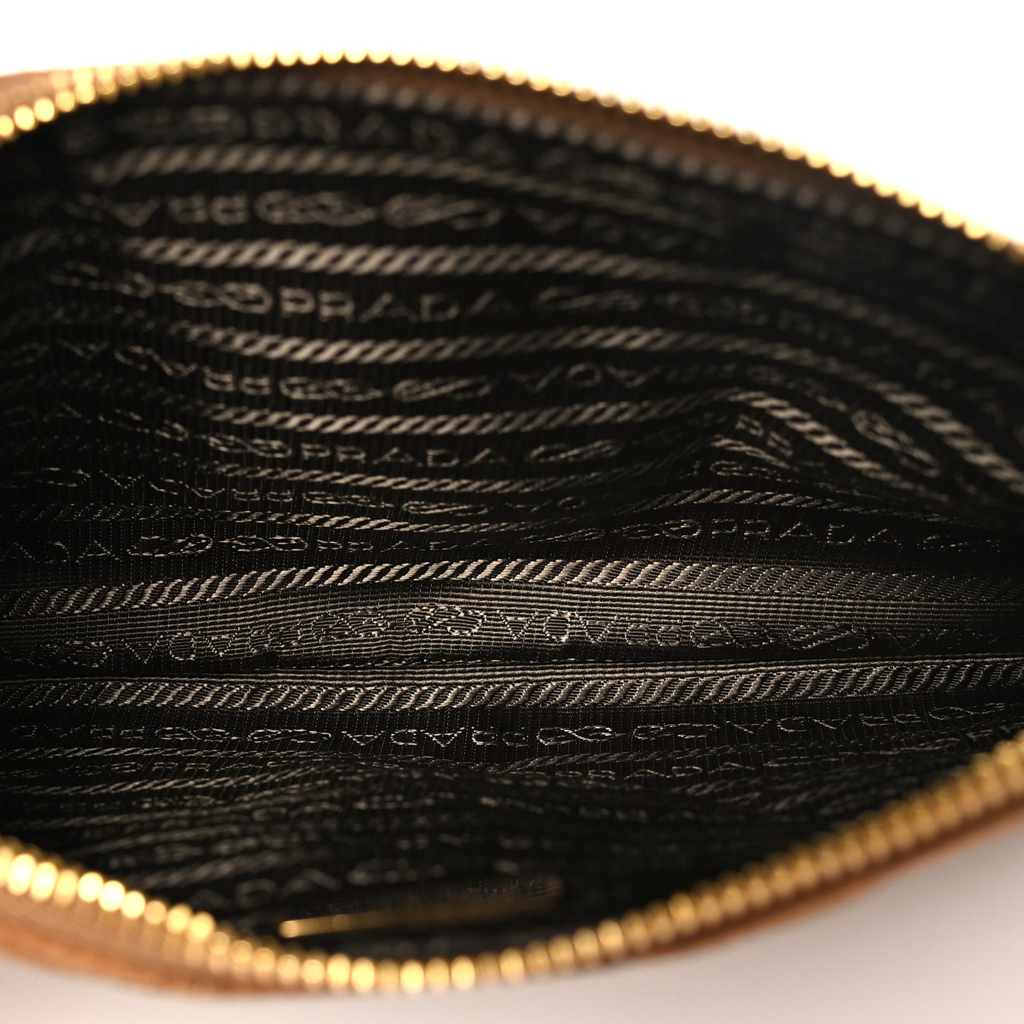 Re-Nylon Tessuto Impuntu Quilted Re-Edition 1995 Chaine Pouch Brandy
