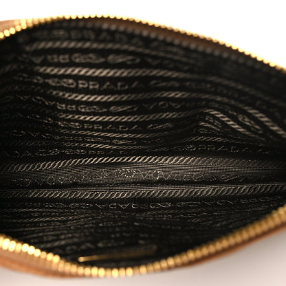 Prada Re-Nylon Tessuto Impuntu Quilted Re-Edition 1995 Chaine Pouch Brandy 5 of 10