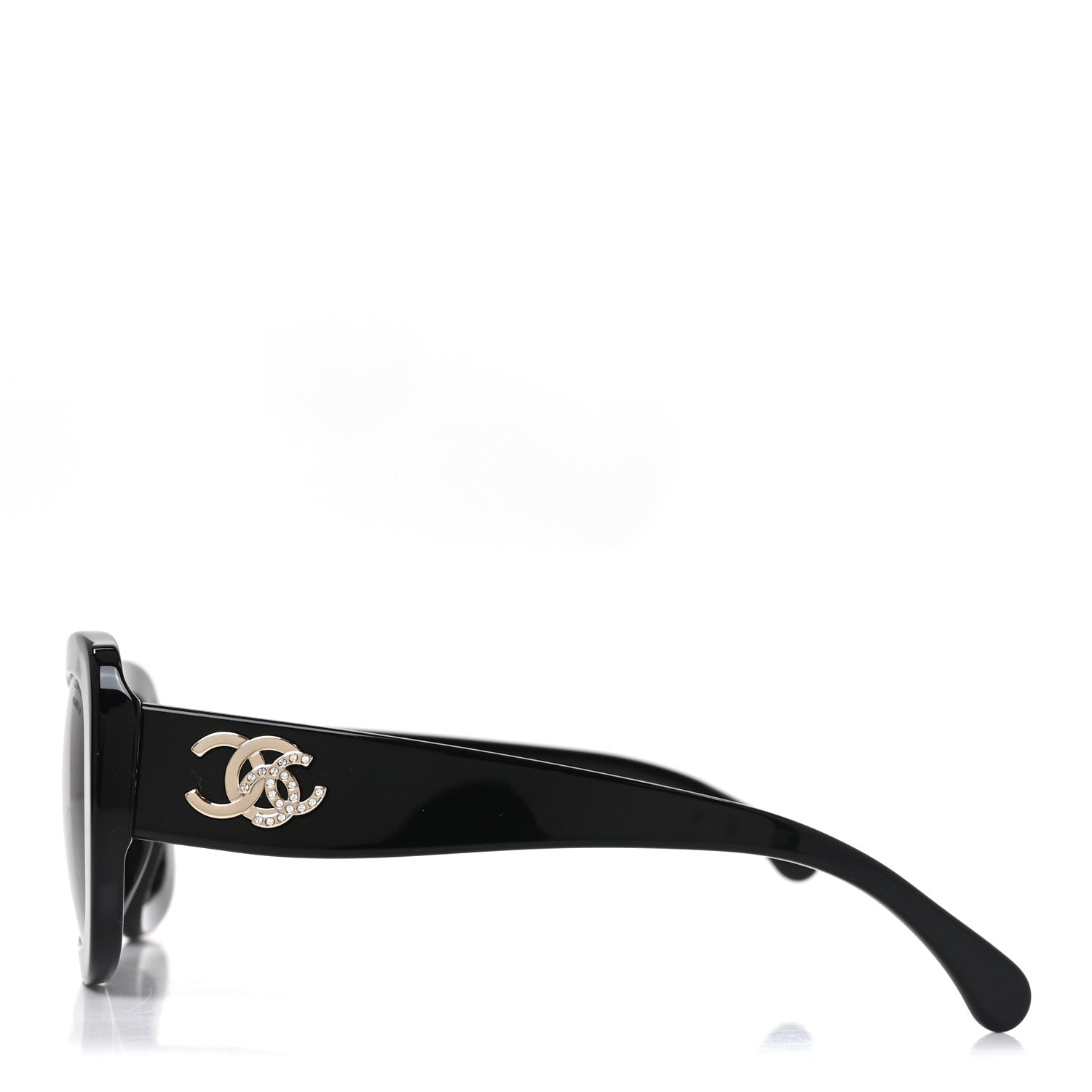 Chanel Acetate Polarized CC Sunglasses 5468-B-A Black 3 of 7