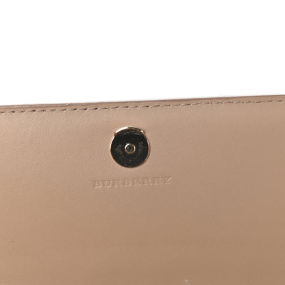 Burberry Haymarket Check Henley Wallet On Chain Mid Camel 6 of 9