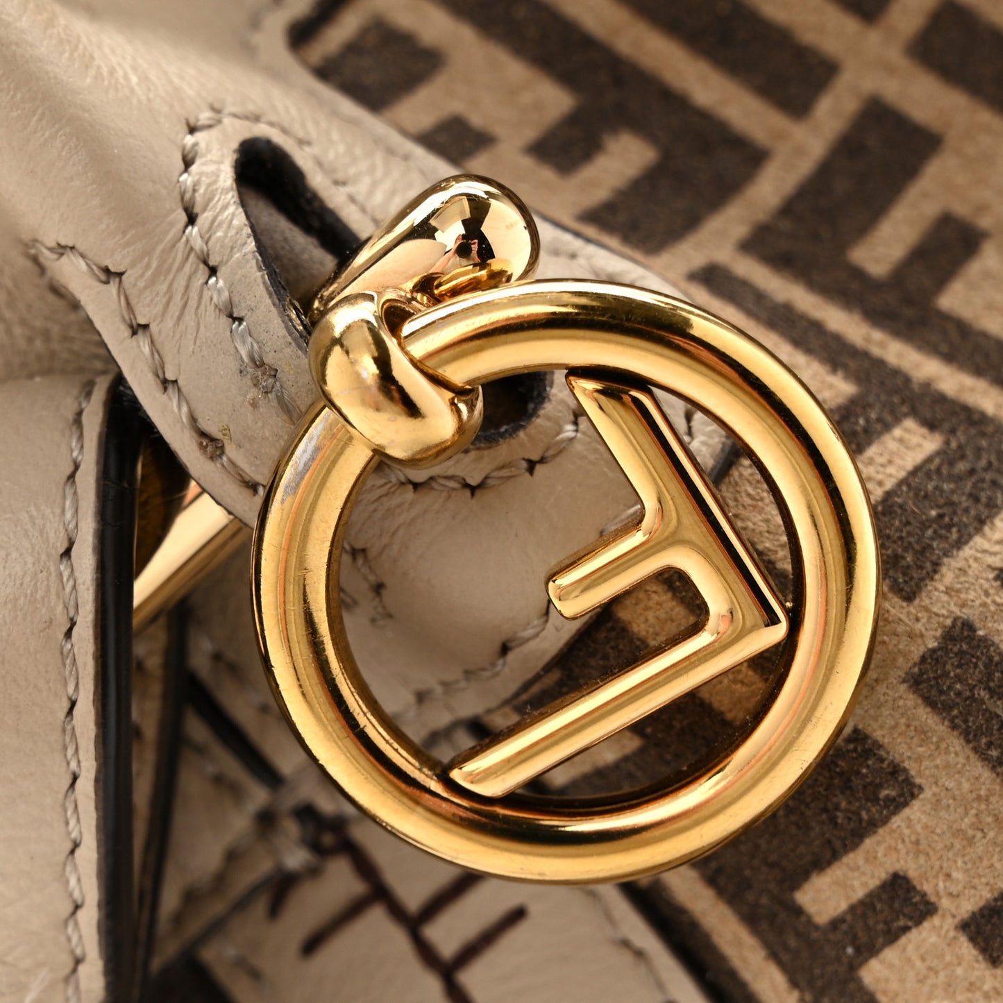 Suede Vitello Grace F is Fendi Micro FF Mini Mon Tresor Bucket Bag Nude Spring Maya