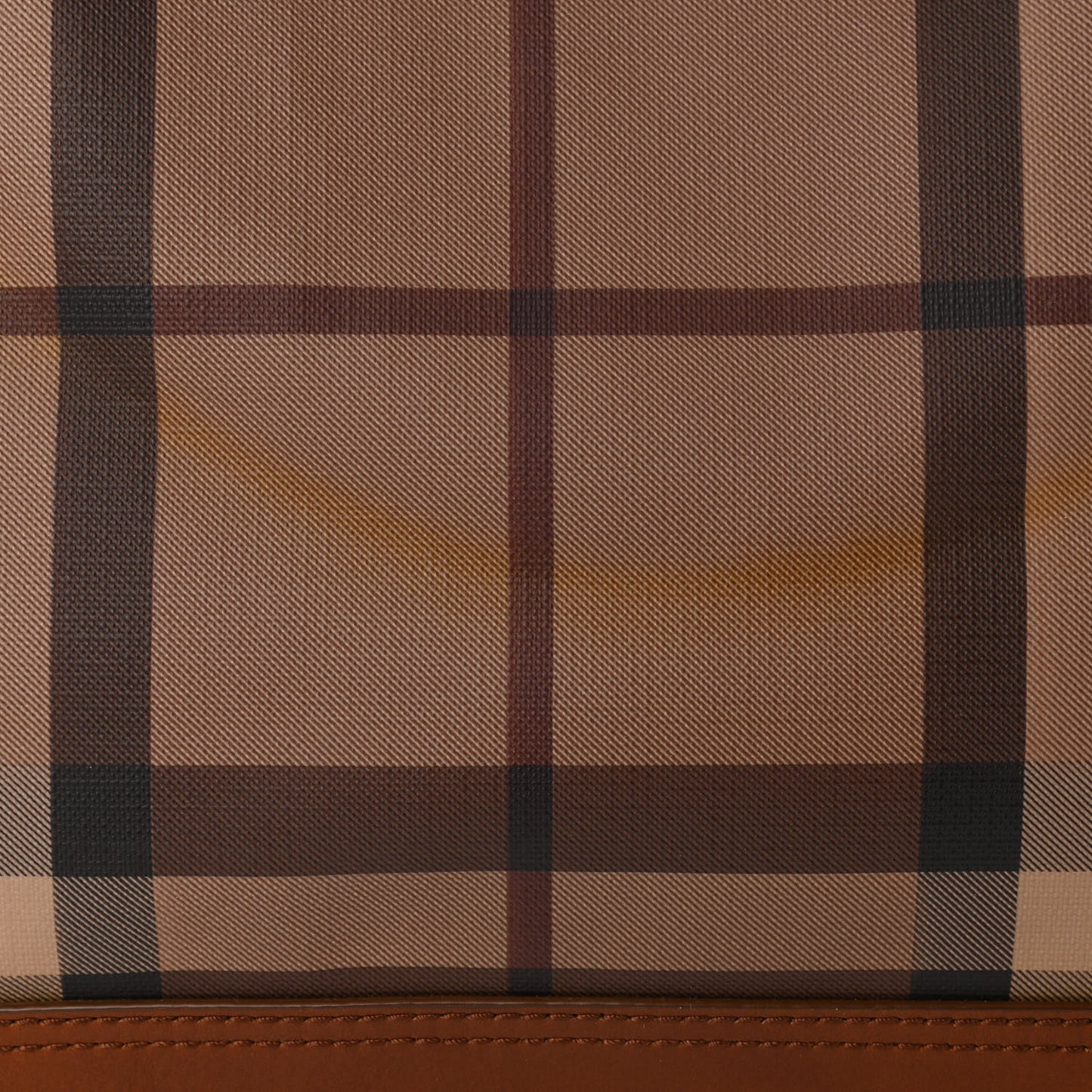 Smoked Check Tote Bag Brown