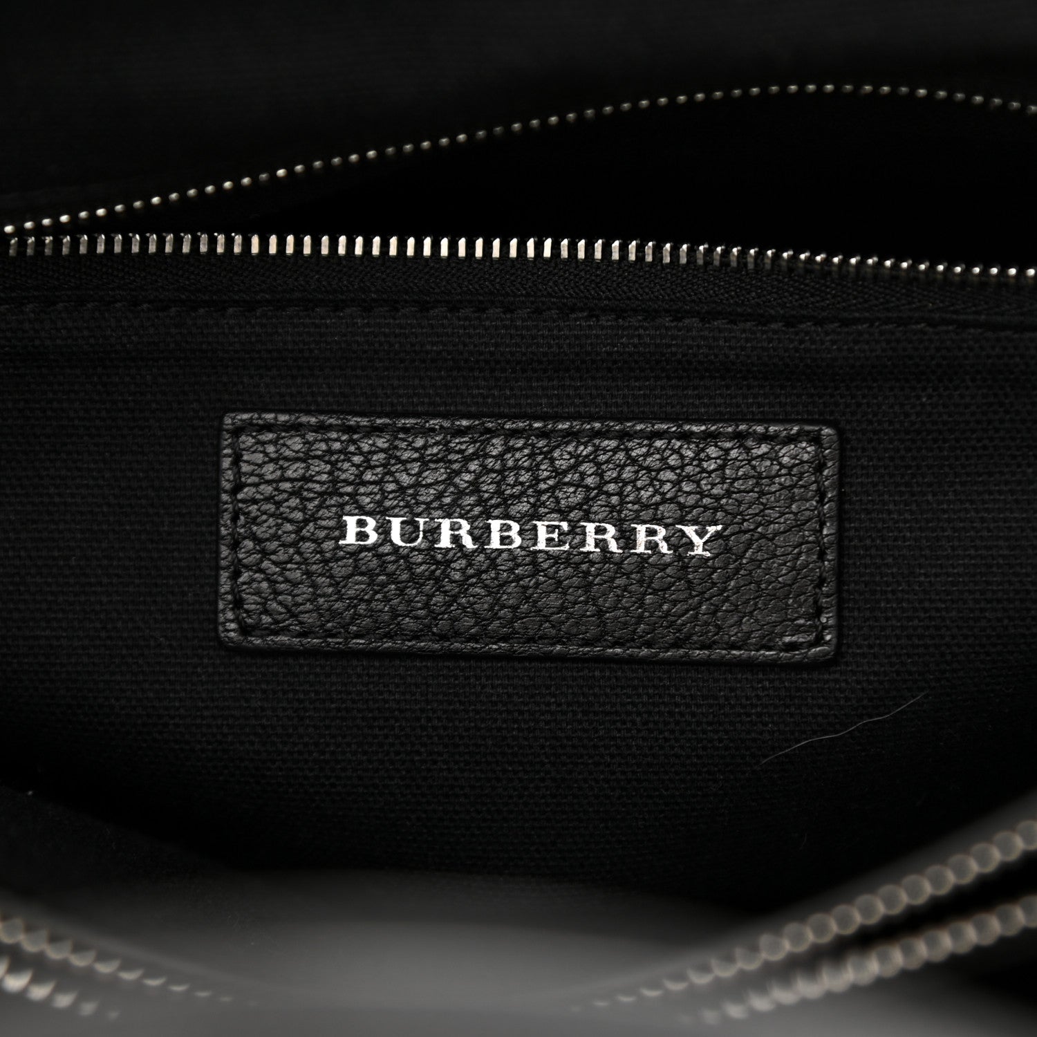 Burberry Goatskin Vintage Check Medium Banner Tote Black 6 of 11