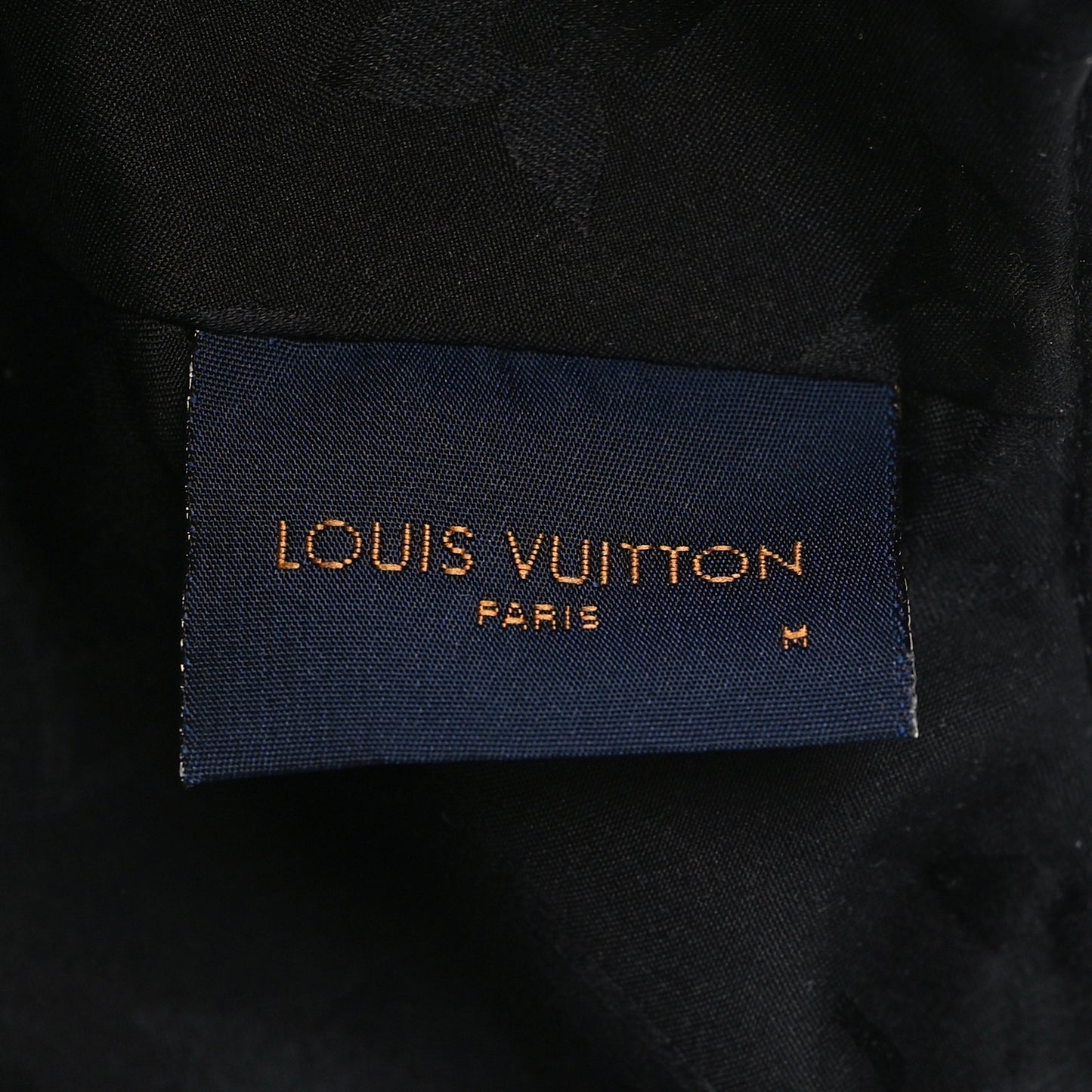 Polyester Silk Monogram LV Get Ready Cap M Black
