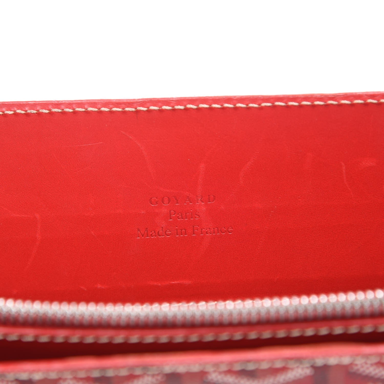 Goyard Chevron Serviette Chypre Briefcase Red 8 of 9