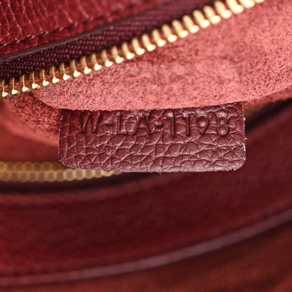 Celine Soft Grained Calfskin Small Belt Cabas Phantom Light Burgundy 7 of 10