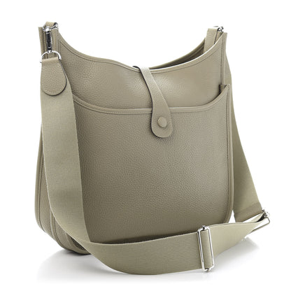 Hermes Taurillon Clemence Evelyne III GM Sauge 3 of 11