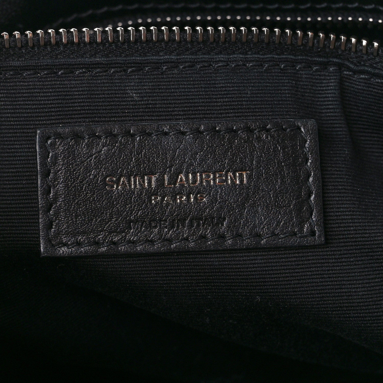 Saint Laurent Crinkled Calfskin Matelasse Monogram Medium Niki Chain Satchel Black 7 of 12