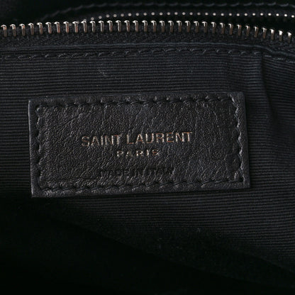 Saint Laurent Crinkled Calfskin Matelasse Monogram Medium Niki Chain Satchel Black 7 of 12