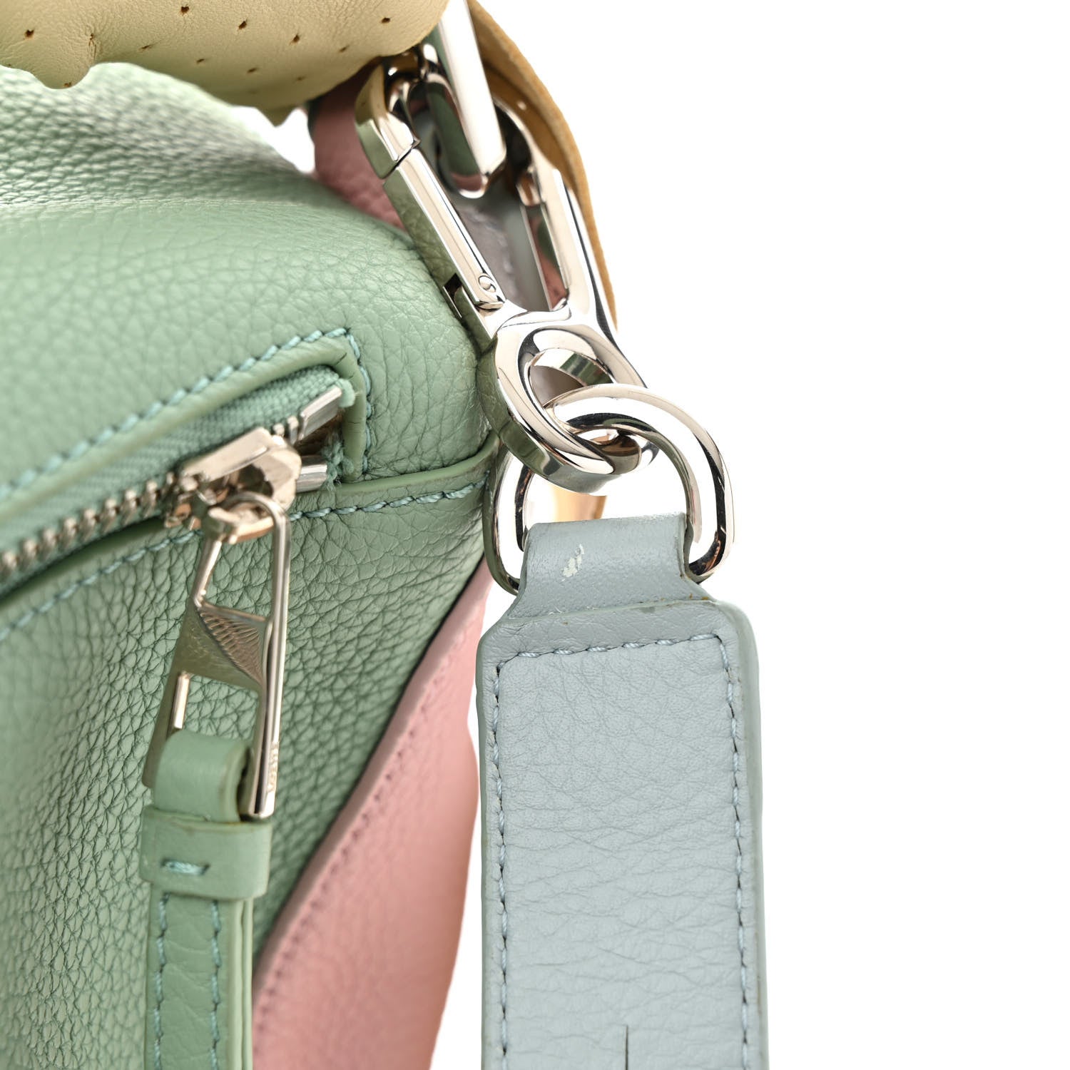 Loewe Calfskin Colorblock Medium Wrapped Handle Puzzle Bag Pink Multicolor 13 of 16
