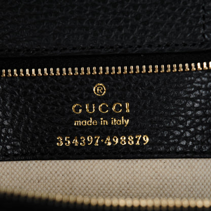 Gucci Dollar Calfskin Medium Swing Tote Black 6 of 6
