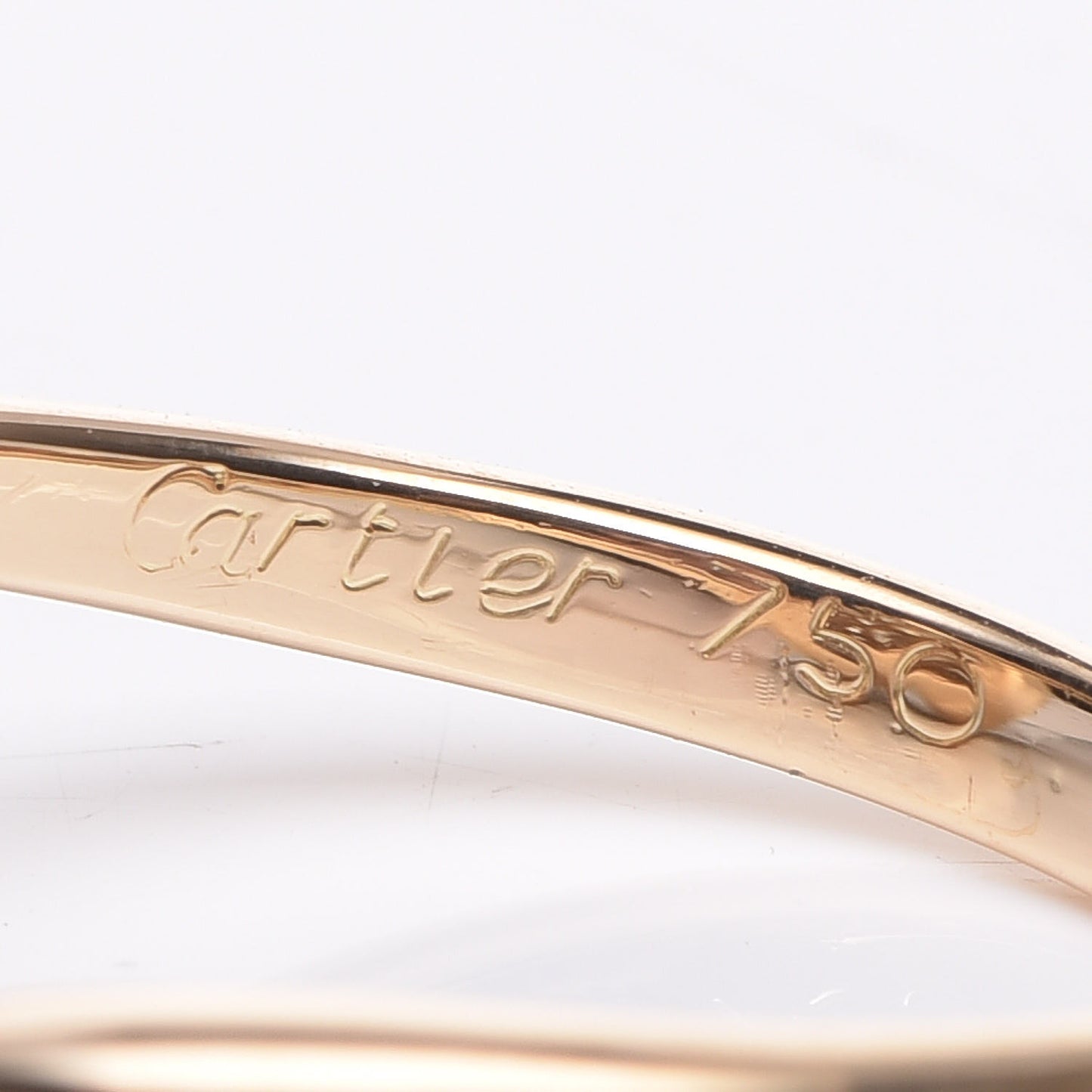 18K Yellow Gold Diamond Heart Ring 48 4.5