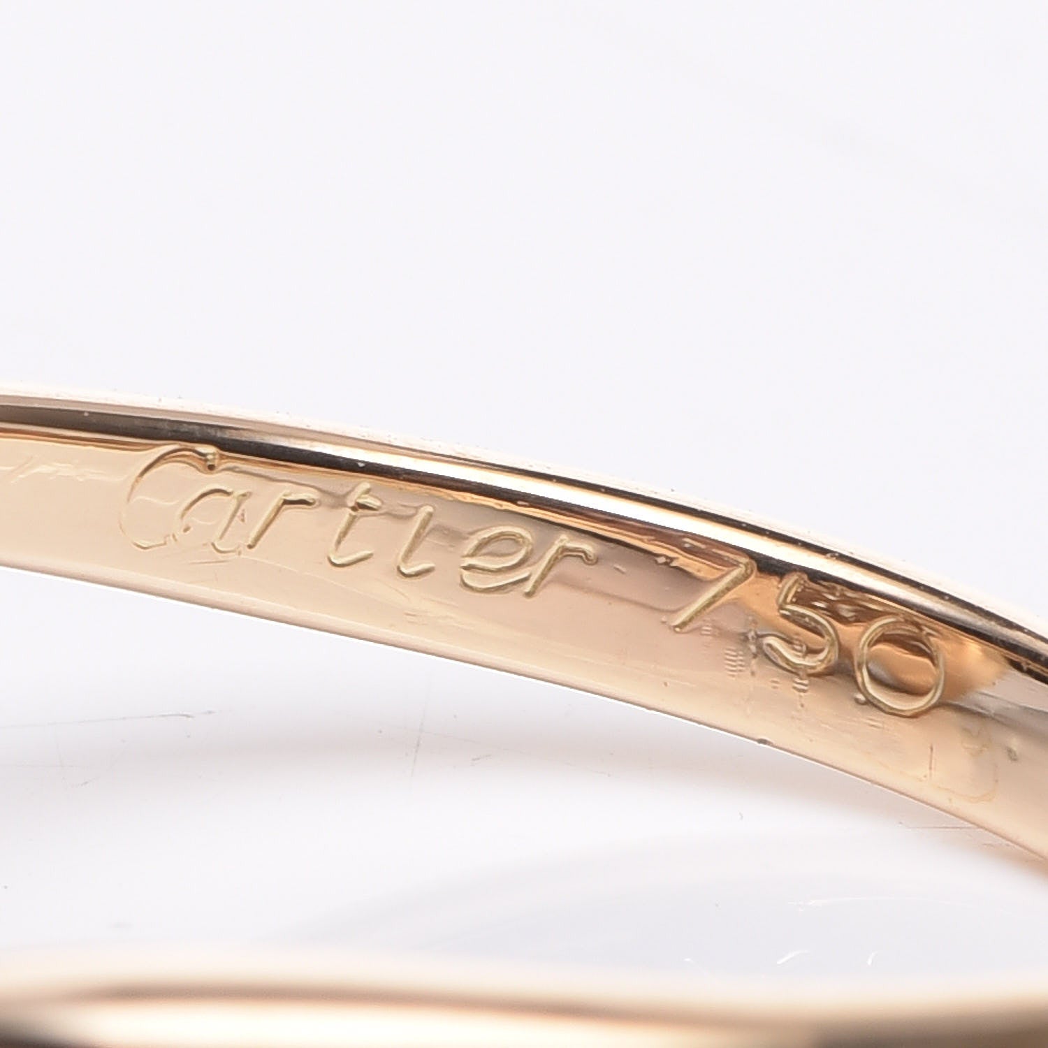 Cartier 18K Yellow Gold Diamond Heart Ring 48 4.5 5 of 6