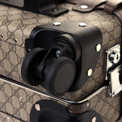 Gucci Supreme Monogram Globe-Trotter Carry-On Brown 9 of 11