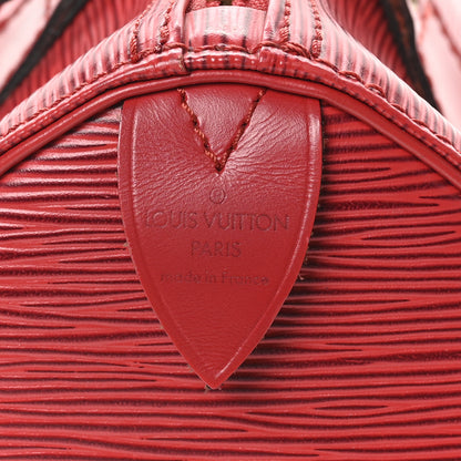 Louis Vuitton Epi Speedy 25 Castillan Red 6 of 10