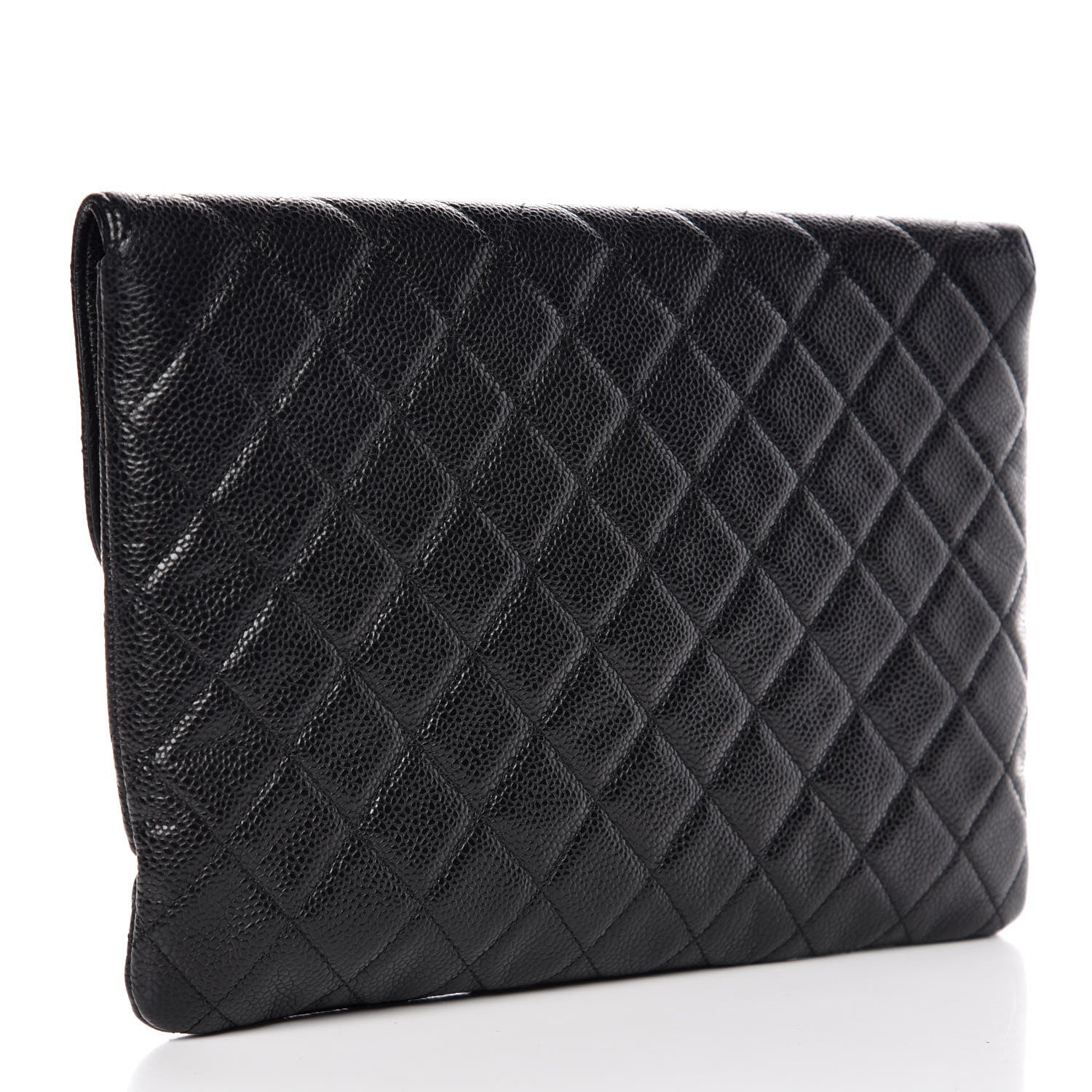 Chanel Caviar Quilted Medium Golden Class Pouch Black 3 of 8