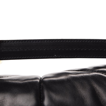 Saint Laurent Lambskin Quilted Medium Loulou Puffer Monogram Chain Satchel Black 11 of 11