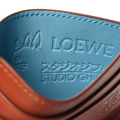 Loewe X HOWL'S MOVING CASTLE Calfskin Heen Dice Card Holder Tan 6 of 6