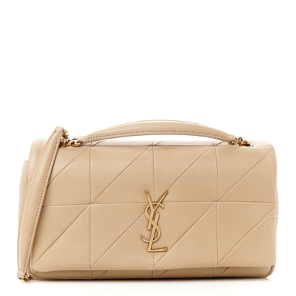 Saint Laurent Lambskin Patchwork Monogram Medium Jamie Beige 1 of 11