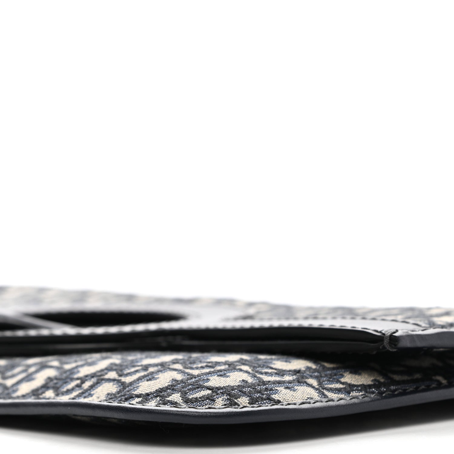 Christian Dior Oblique Fold Over Clutch Blue 8 of 9