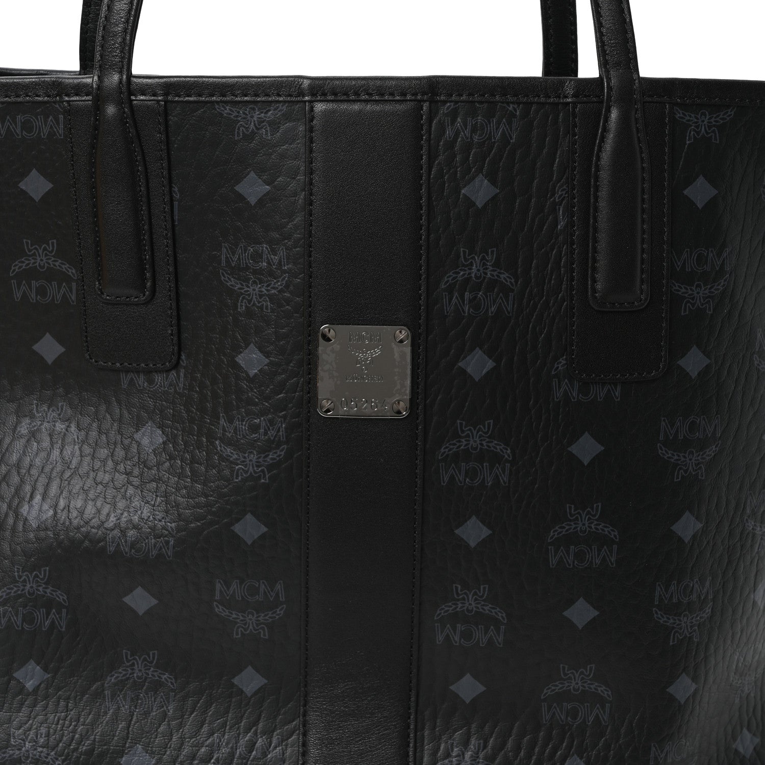 MCM Visetos Medium Liz Reversible Shopper Tote Black 11 of 16