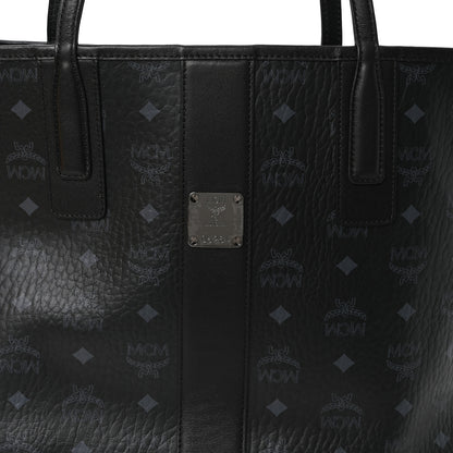 MCM Visetos Medium Liz Reversible Shopper Tote Black 11 of 16
