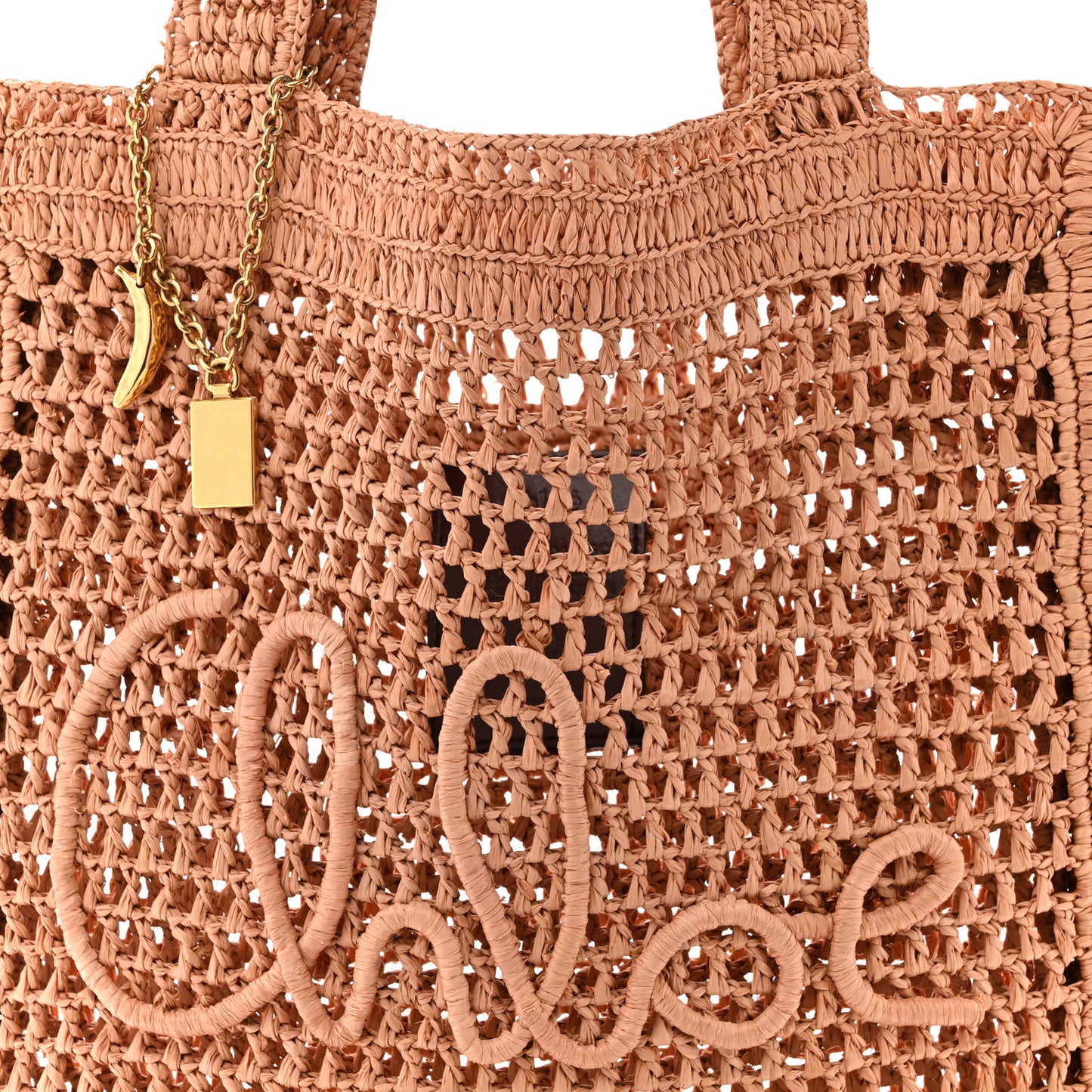 Raffia Summer Banana Tote Summery Beige