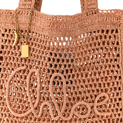 Chloe Raffia Summer Banana Tote Summery Beige 7 of 11