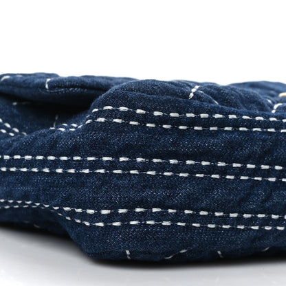 Chanel Denim Quilted Medium Denim Trip Single Flap Blue 8 of 9