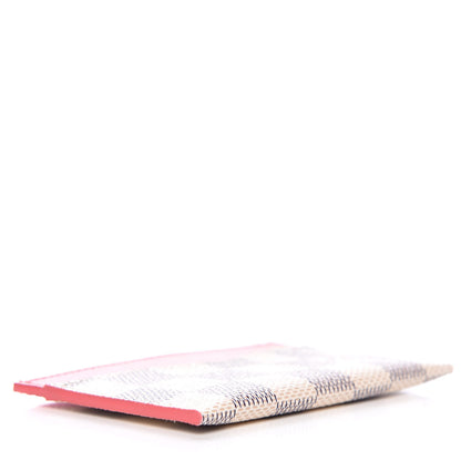 Louis Vuitton Damier Azur Daily Card Holder Rose Papaye 4 of 7