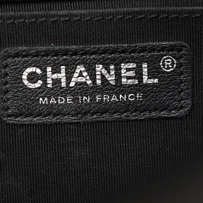 Chanel Lambskin Chevron Quilted Medium Boy Flap Black 6 of 13