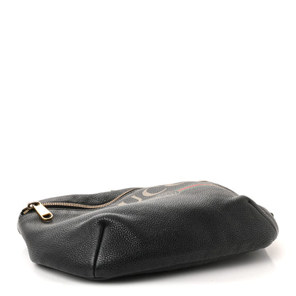 Gucci Grained Calfskin Logo Belt Bag Black 4 of 9