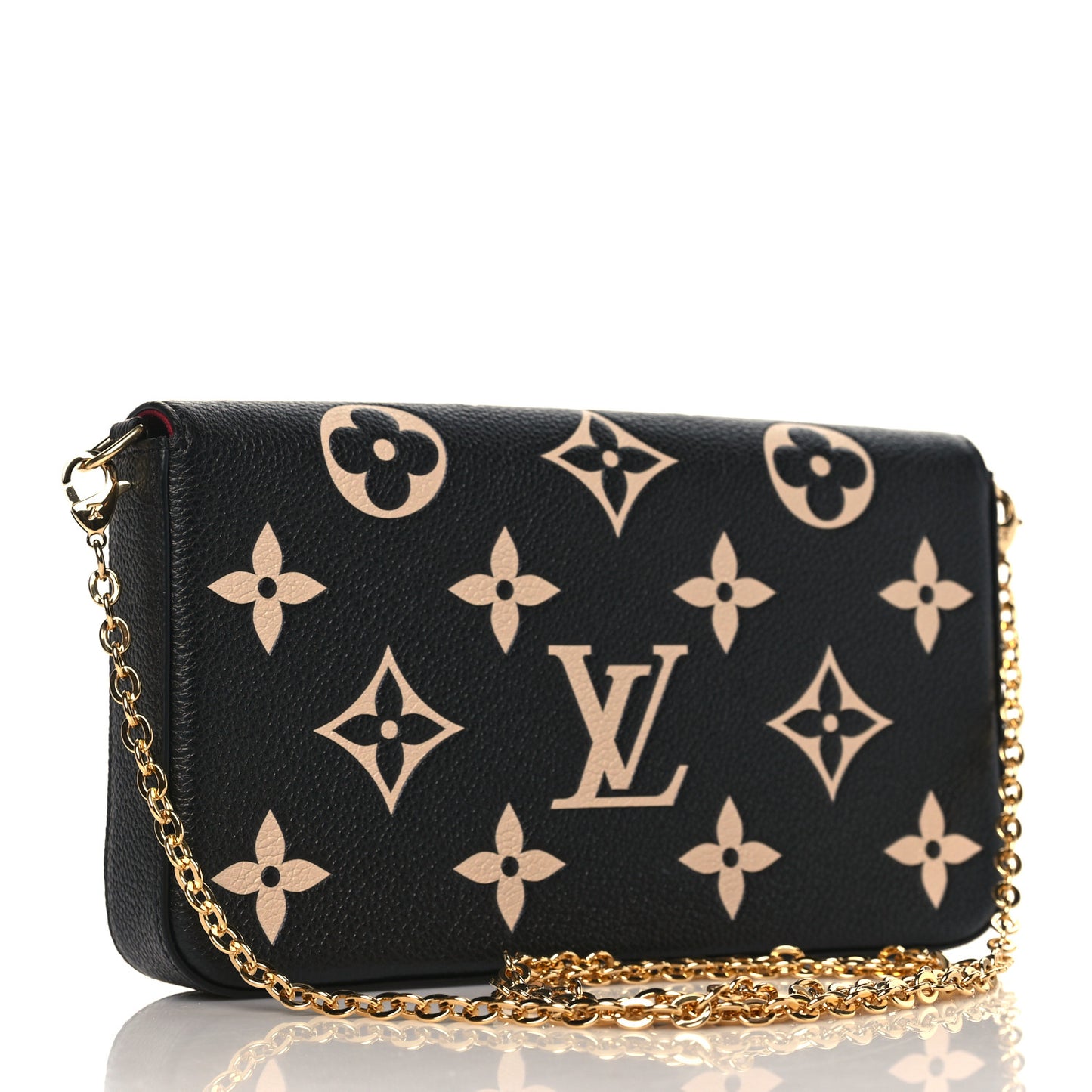 Empreinte Monogram Giant Felicie Pochette Black Beige
