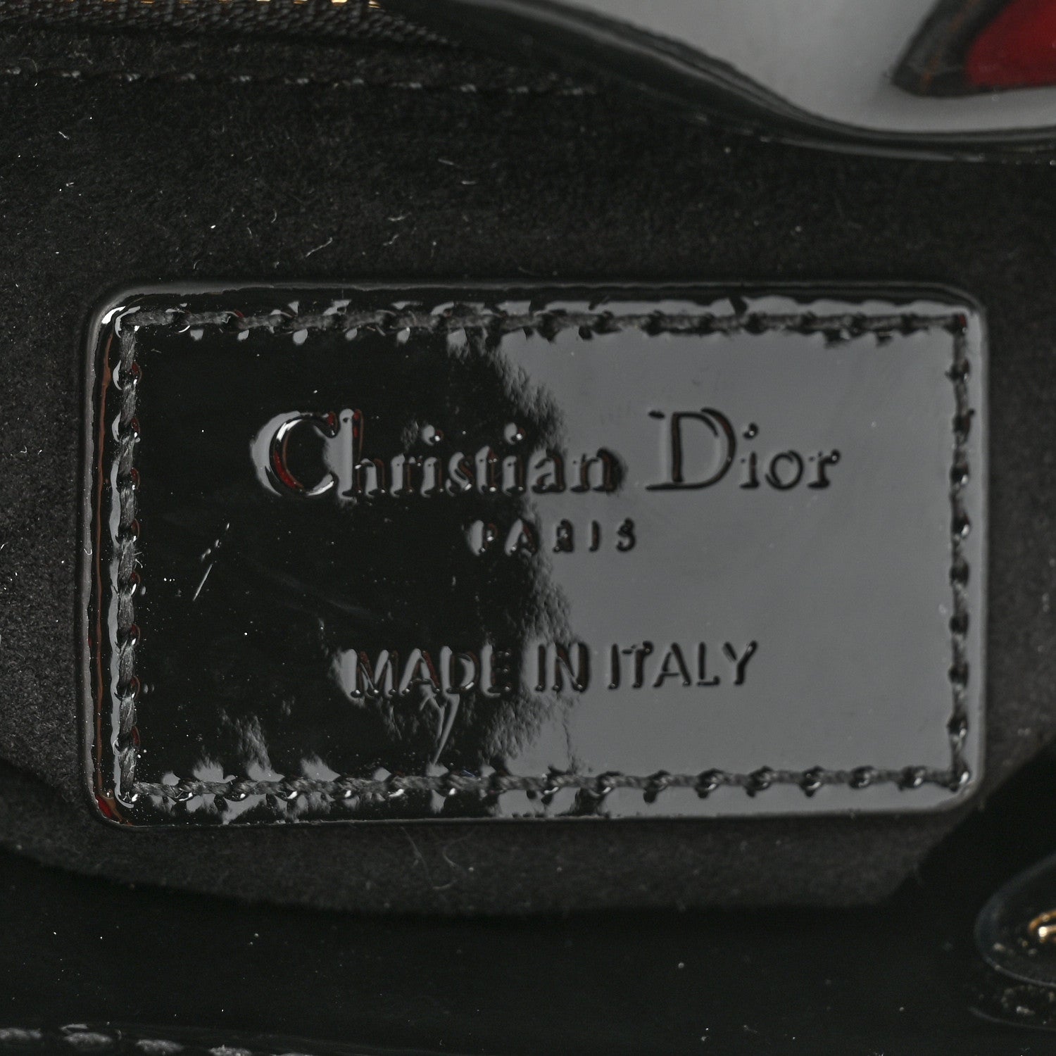 Christian Dior Patent Cannage Mini Lady Dior Black 6 of 9