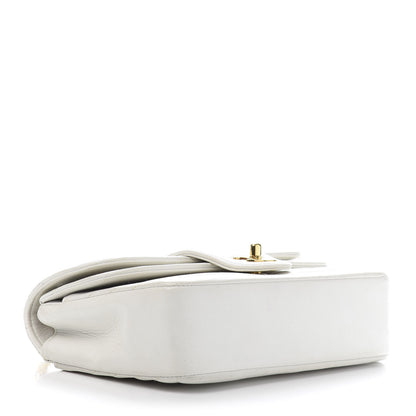 Chanel Lambskin Horizontal Quilted Small Double Flap White 4 of 13