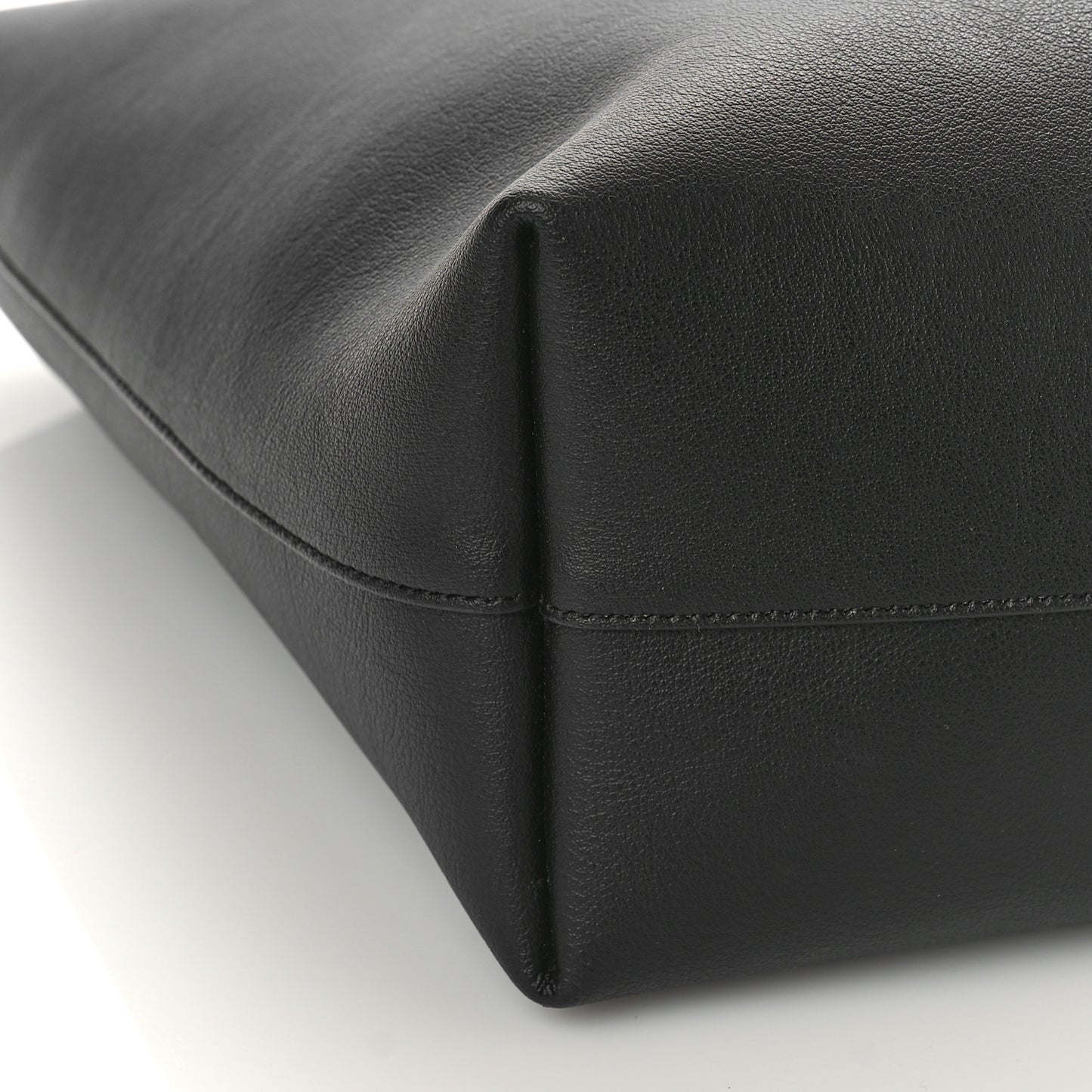 Calfskin Large Shopping Tote Black