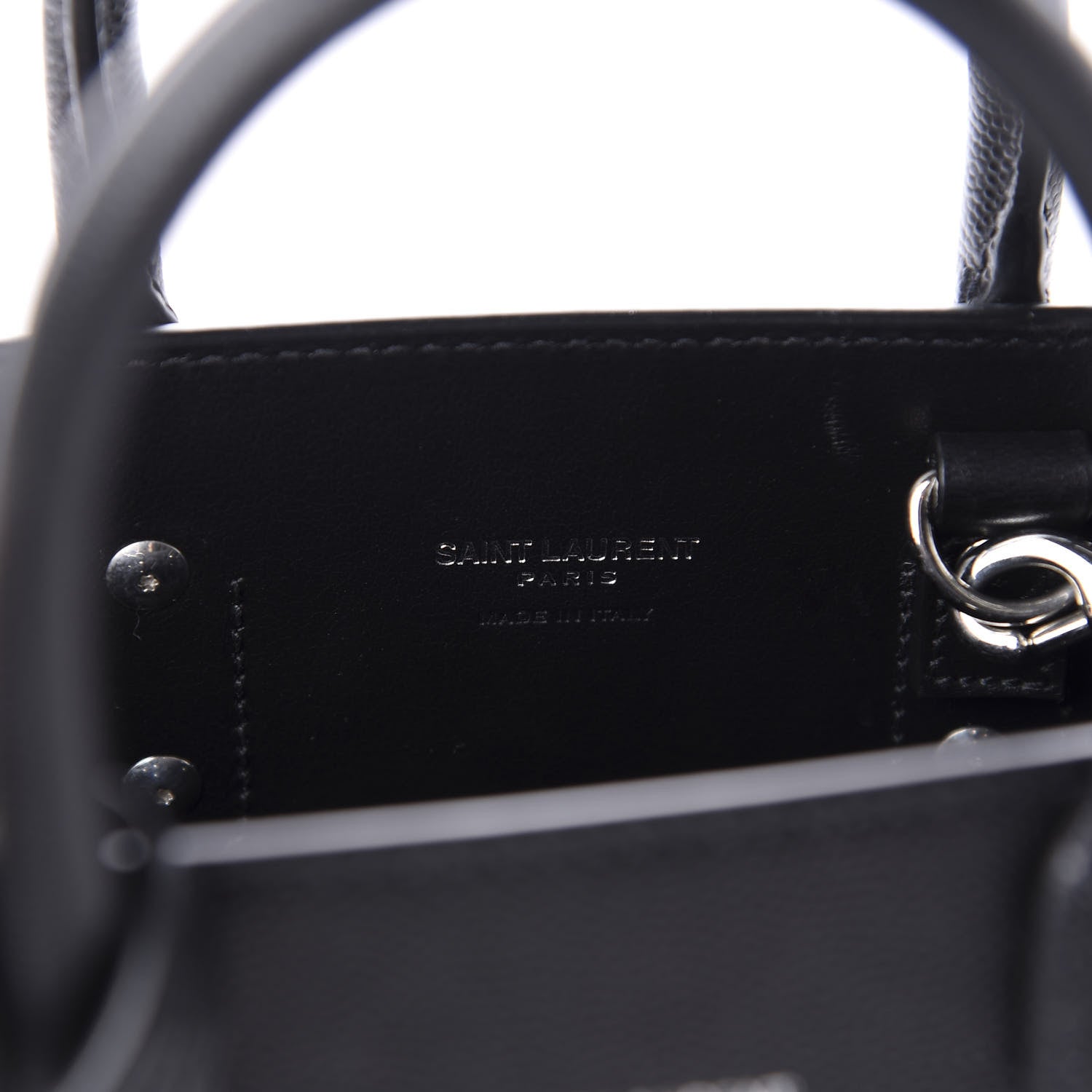 Saint Laurent Grained Calfskin Nano Sac De Jour Black 8 of 10